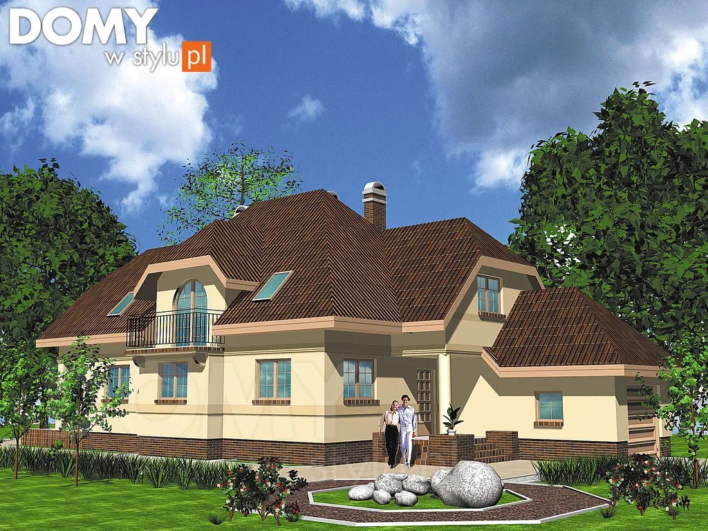 Projekt domu Sonata - wizualizacja frontowa