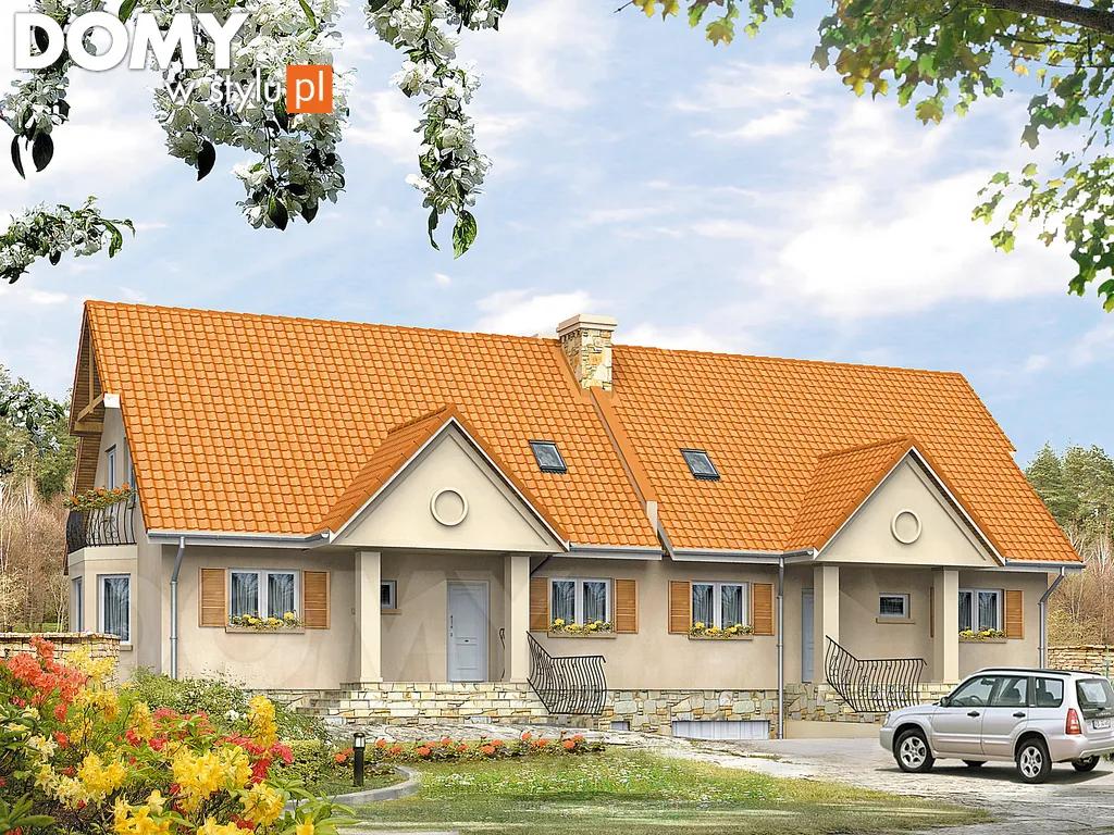 Projekt domu Suita - wizualizacja frontowa