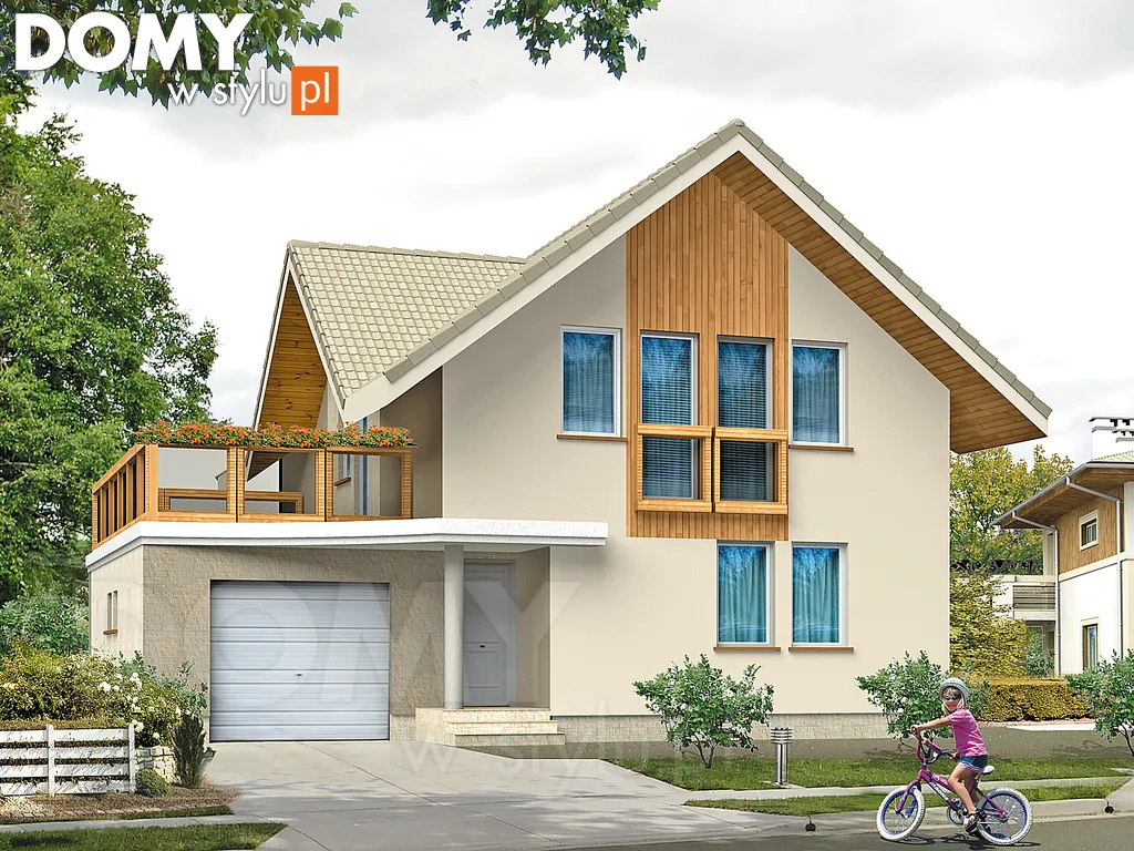 Projekt domu Szafir - wizualizacja frontowa