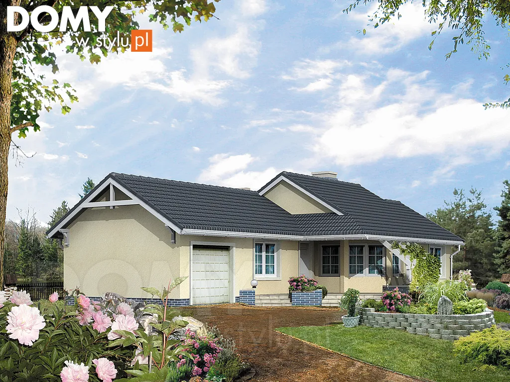 Projekt domu parterowego Szyper 3 - wizualizacja frontowa