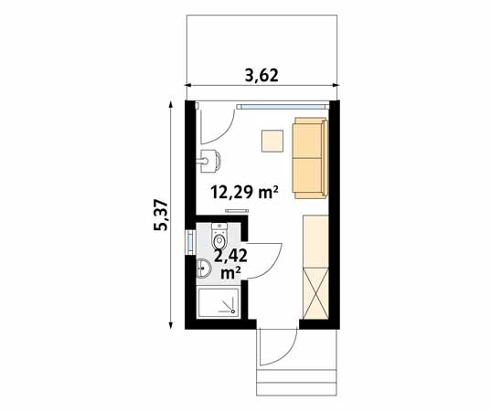 Projekt domu Szyszka dr-S - rzut parteru