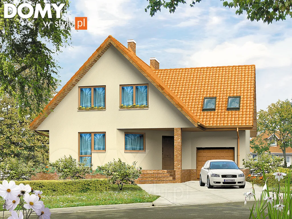 Projekt domu Tango - wizualizacja frontowa