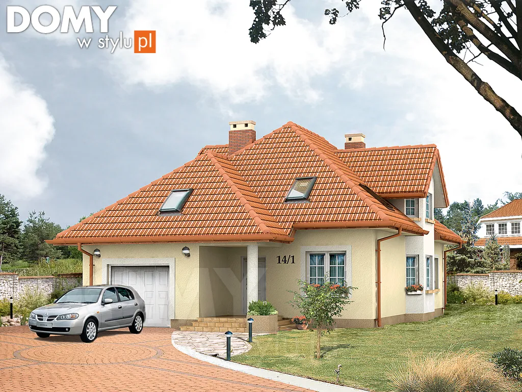 Projekt domu Viola 2 - wizualizacja frontowa