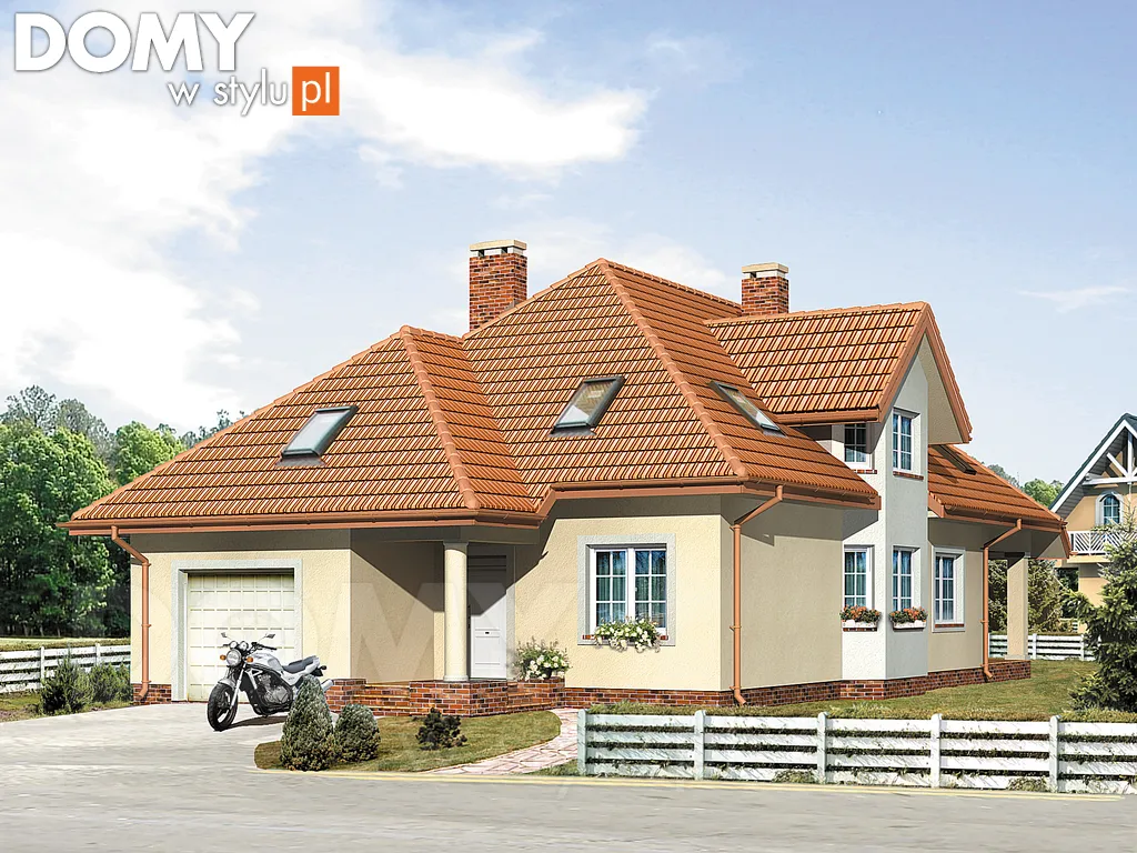 Projekt domu Viola 4 - wizualizacja frontowa