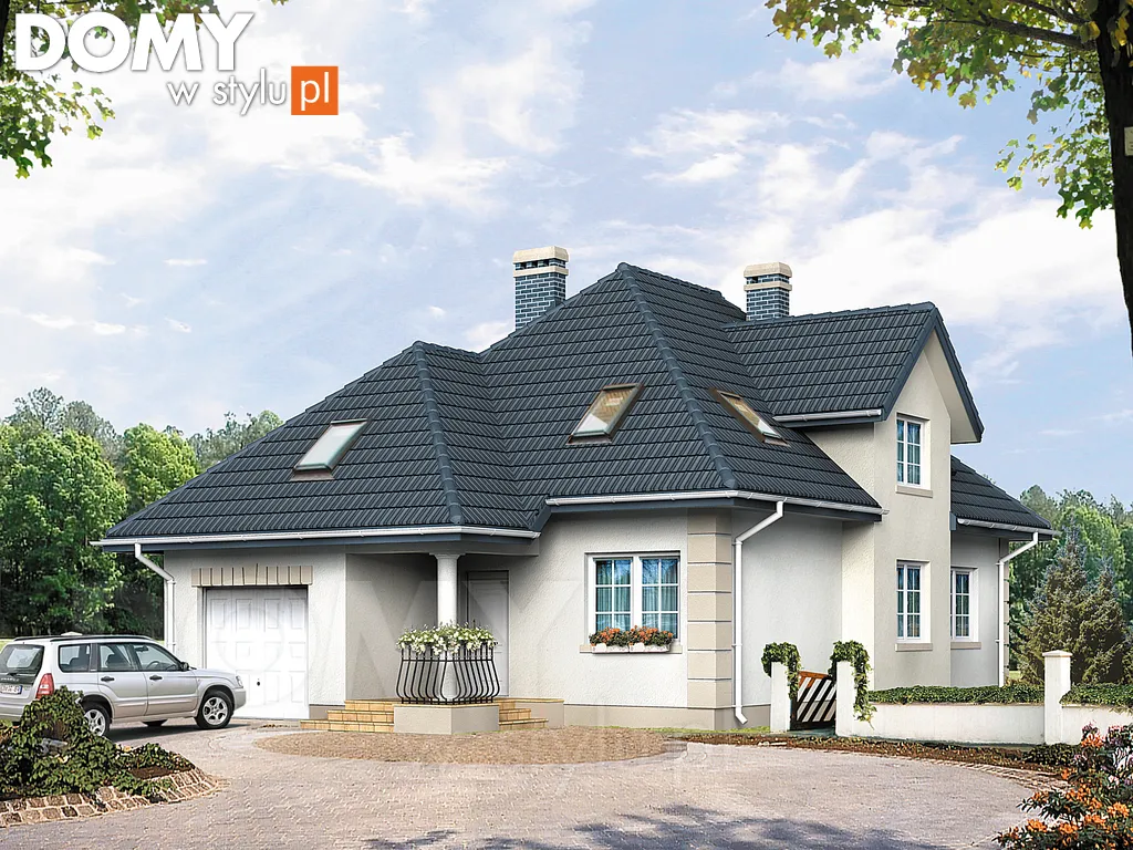 Projekt domu Viola 5 - wizualizacja frontowa