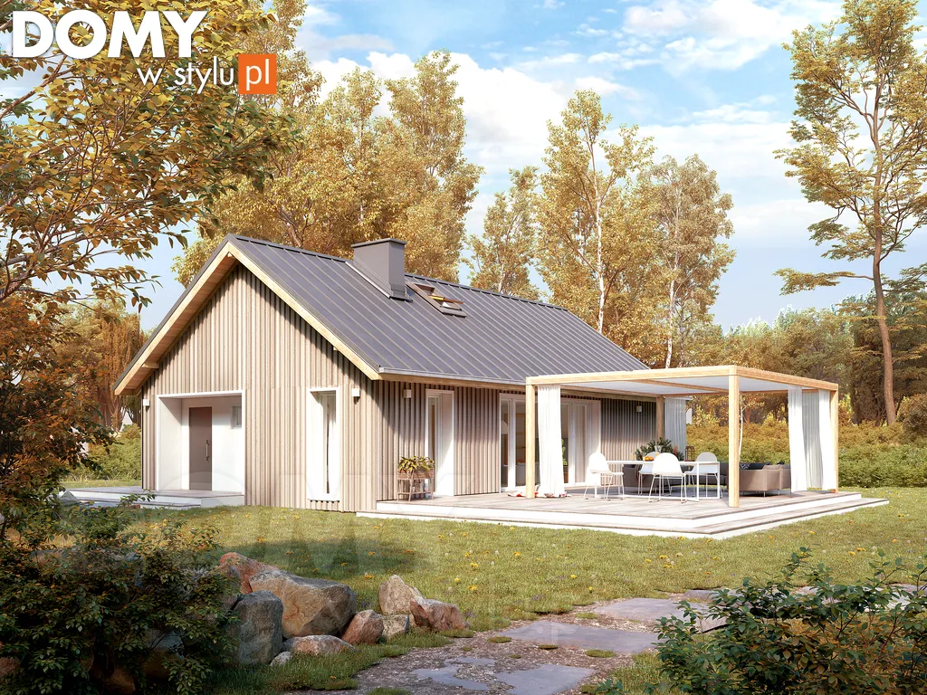 Nowoczesny projekt domu parterowego Wakacyjny 2 - wizualizacja frontowa