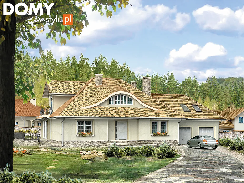 Projekt domu Walc 2 - wizualizacja frontowa