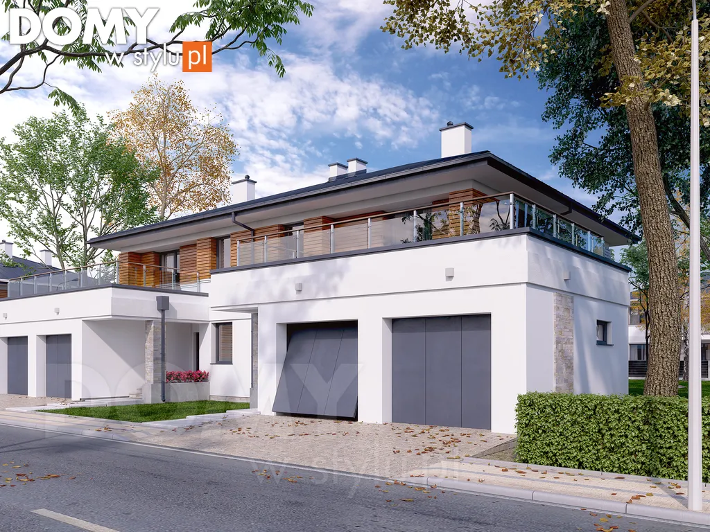 Nowoczesny projekt domu Waniliowy - wizualizacja frontowa