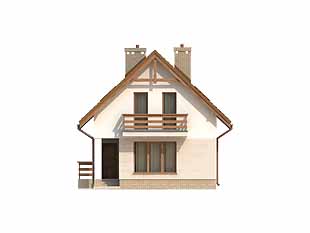 Projekt domu Agawa - elewacje