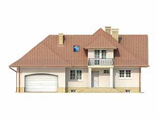 Projekt domu Akord 2 - elewacje