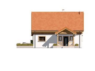 Projekt domu Aksamitka - elewacje