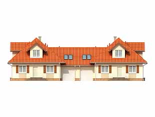 Projekt domu Alga - elewacje