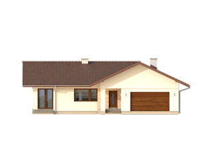 Projekt domu Antracyt - elewacje