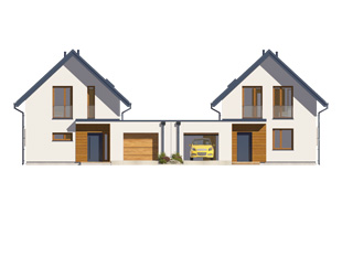 Projekt domu Aspen - elewacje