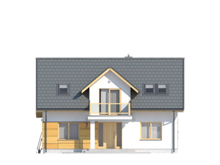 Projekt domu Aurum - elewacje