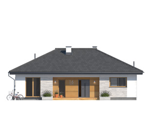 Projekt domu Awokado - elewacje