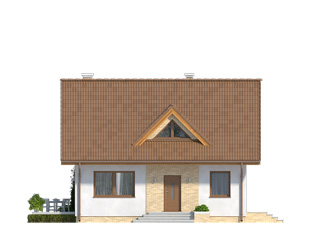 Projekt domu Bez - elewacje