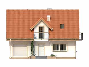 Projekt domu Bielik dr-T - elewacje