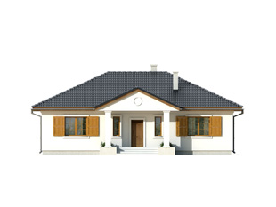 Projekt domu Borówka 2 - elewacje