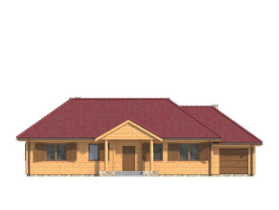 Projekt domu Borówka 4 bal - elewacje