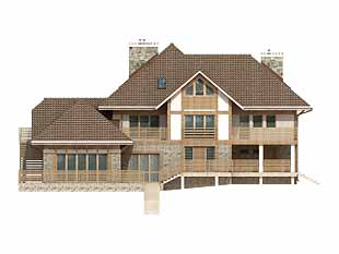 Projekt domu Brzask - elewacje