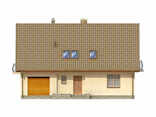 Projekt domu Calineczka - elewacje