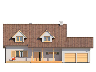 Projekt domu Combo 2 - elewacje