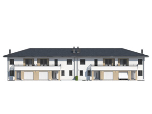 Projekt domu Dąb 2 - elewacje