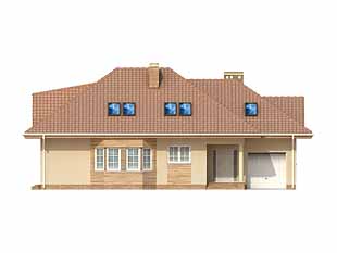 Projekt domu Delta - elewacje