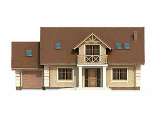 Projekt domu Dudek - elewacje