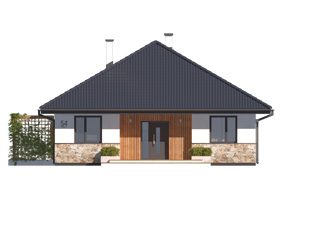 Projekt domu Elka 2 dr-ST - elewacje