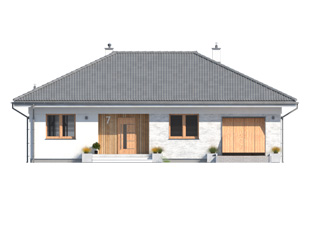 Projekt domu Fistaszek 3 - elewacje