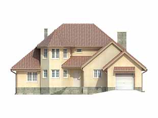 Projekt domu Forsycja - elewacje