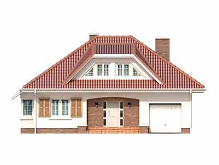 Projekt domu Fraszka - elewacje