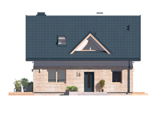 Projekt domu Gucio - elewacje