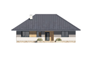 Projekt domu Gwiazdka 2 - elewacje