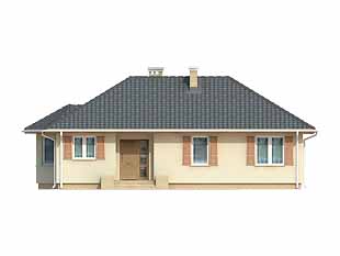 Projekt domu Harfa - elewacje