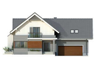 Projekt domu Jaspis 6 - elewacje