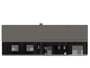 Projekt domu Jemioła 5 - elewacje