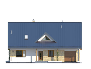 Projekt domu Jeżyna 2 - elewacje