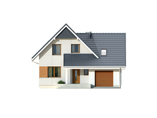 Projekt domu Kalcyt - elewacje