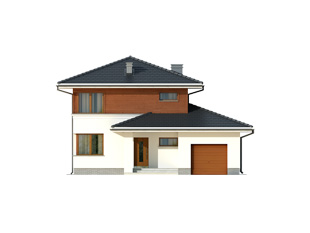 Projekt domu Karmazyn - elewacje