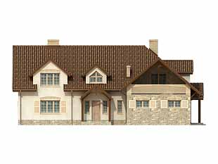 Projekt domu Kasztan - elewacje