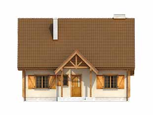 Projekt domu Kawka 5 - elewacje