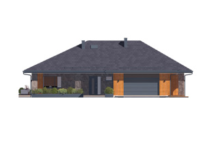 Projekt domu Kolendra - elewacje