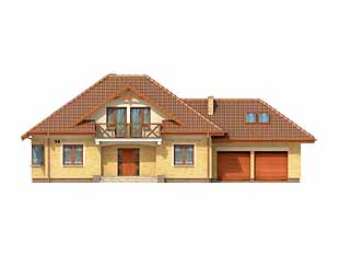 Projekt domu Koral - elewacje