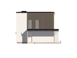 Projekt domu Lopra 3 - elewacje