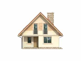 Projekt domu Lupus - elewacje