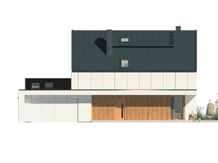 Projekt domu Malutki 12 - elewacje