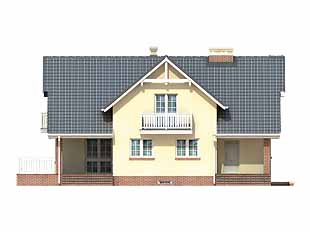 Projekt domu Mazurek 4 - elewacje